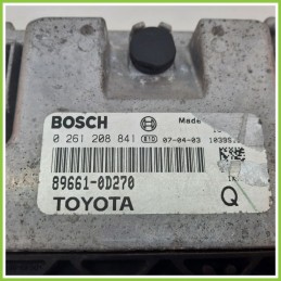 Centralina Motore Iniezione ECU BOSCH 0261208841 TOYOTA YARIS 1.0 12V 89661-0D270 2005 2012