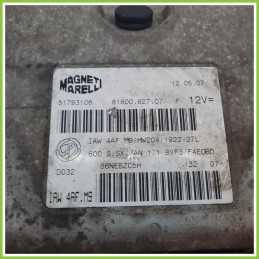 Centralina Motore Iniezione ECU MAGNETI MARELLI IAW4AF.M9 FIAT 600 1.1 51793106 2005 2011