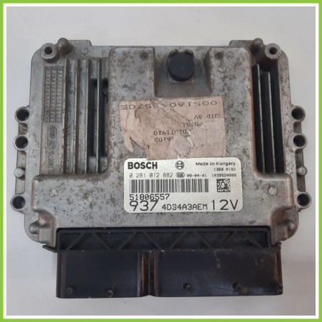 Centralina Motore Iniezione ECU BOSCH 0281012882 ALFA ROMEO 147 W8 1.9 JTD 51806557 2004 2011