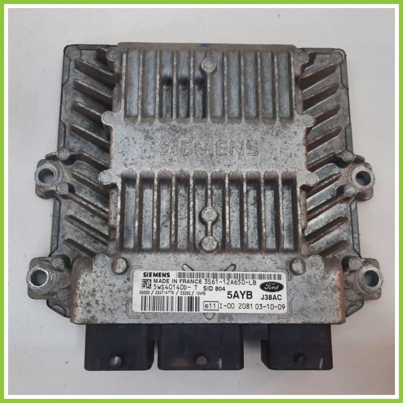 Centralina Motore Iniezione ECU SIEMENS 5WS40140D-T FORD FIESTA CBK 1.4 3S61-12AA650-LB 2002 2005