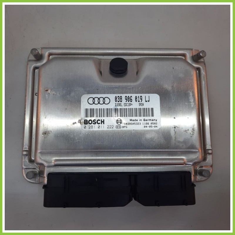 Centralina Motore Iniezione ECU BOSCH 0281011222 AUDI A4 8E 1.9 TDI 038906019LJ 2000 2004