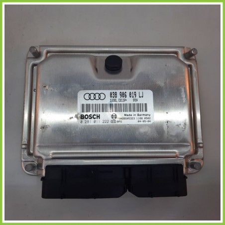 Centralina Motore Iniezione ECU BOSCH 0281011222 AUDI A4 8E 1.9 TDI 038906019LJ 2000 2004