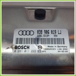Centralina Motore Iniezione ECU BOSCH 0281011222 AUDI A4 8E 1.9 TDI 038906019LJ 2000 2004