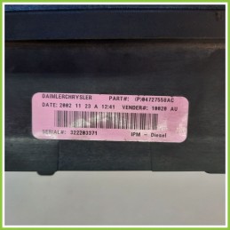 Body Computer Centralina Modulo BCM BSI CHRYSLER CHRYSLER VOYAGER/GRAND VOYAGER 2.5 4727558AC 2001 2004