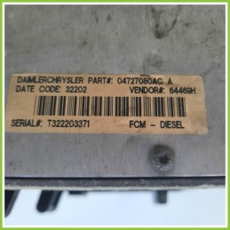 Body Computer Centralina Modulo BCM BSI CHRYSLER CHRYSLER VOYAGER/GRAND VOYAGER 2.5 4727558AC 2001 2004