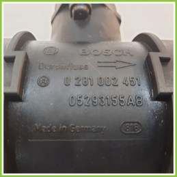 Debimetro Misuratore Massa Aria BOSCH 0281002451 CHRYSLER VOYAGER/GRAND VOYAGER 2.5 05293155AB 2001 2004
