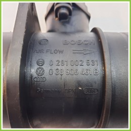 Debimetro Misuratore Massa Aria BOSCH 0281002531 VOLKSWAGEN GOLF PLUS 5M 1.9 TDI 039906461B 2005 2009