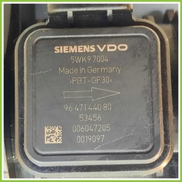 Debimetro Misuratore Massa Aria SIEMENS 5WK97004 PEUGEOT 1007 1.4 9647144080 2005 2010