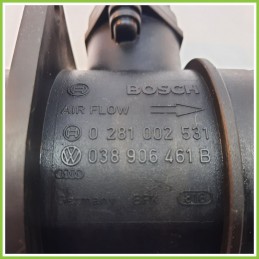 Debimetro Misuratore Massa Aria BOSCH 0281002531 AUDI A3 8L 1.9 TDI 038906461B 1996 2001