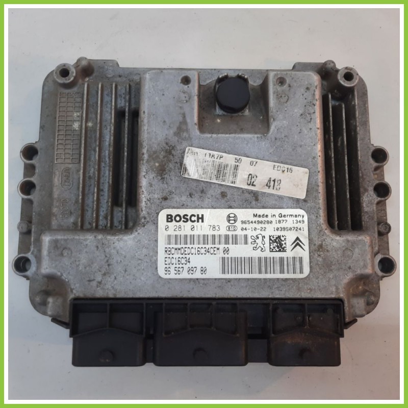 Centralina Motore Iniezione ECU BOSCH 0281011783 PEUGEOT 206 1.4 9656709780 1998 2009