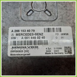 Centralina Motore Iniezione ECU SIEMENS 5WK90925[03] MERCEDES-BENZ Classe A W/C169 A2661534079 2004 2013
