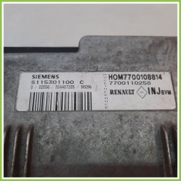 Centralina Motore Iniezione ECU SIEMENS S115301100C RENAULT CLIO 2a Serie 1.4 7700110258 1998 2001