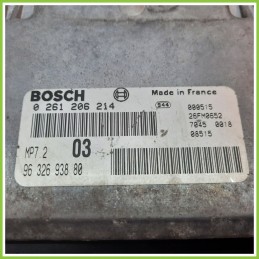 Centralina Motore Iniezione ECU BOSCH 0261206214 CITROEN XSARA 1.6 9632693880 1997 2000