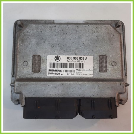 Centralina Motore Iniezione ECU SIEMENS 5WP4012007 SKODA FABIA 6Y 1.2 12V 03E906033A 2000 2007