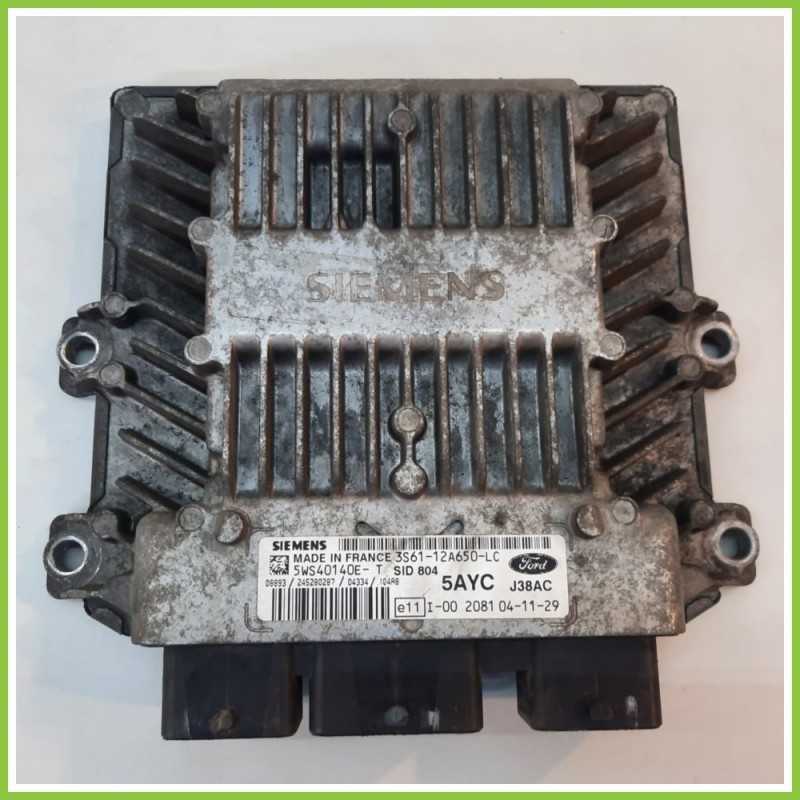 Centralina Motore Iniezione ECU SIEMENS 5WS40140E-T FORD FIESTA CBK 1.4 3S61-12A650-LC 2002 2005
