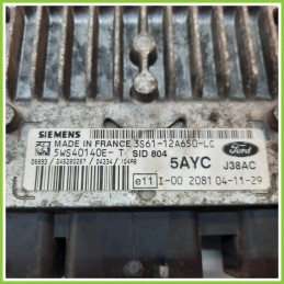 Centralina Motore Iniezione ECU SIEMENS 5WS40140E-T FORD FIESTA CBK 1.4 3S61-12A650-LC 2002 2005