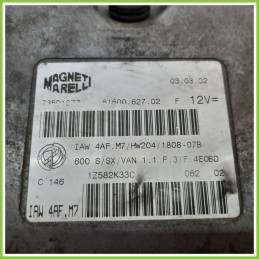Centralina Motore Iniezione ECU MAGNETI MARELLI IAW4AF.M7 FIAT SEICENTO 1E 1.1 735018770 1998 2005