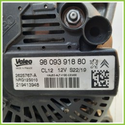 Alternatore VALEO 2625767-A PEUGEOT 2008 9809391880