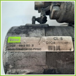 Motorino Avviamento VALEO D7G8 PEUGEOT 307 9645100680