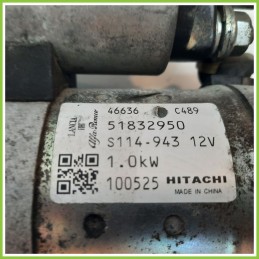 Motorino Avviamento HITACHI S114-943 FIAT BRAVO 3Y 51832950