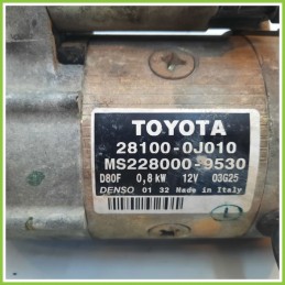 Motorino Avviamento DENSO MS228000-9530 TOYOTA YARIS FRP 28100-0J010