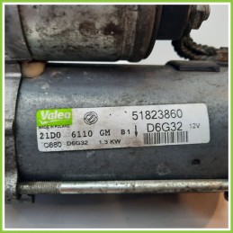 Motorino Avviamento VALEO D6G32 FIAT PUNTO EVO 3J 51823860