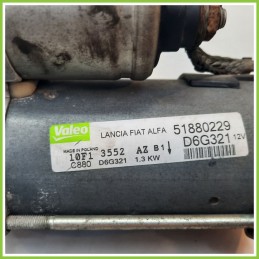 Motorino Avviamento VALEO D6G321 LANCIA YPSILON TI 51880229