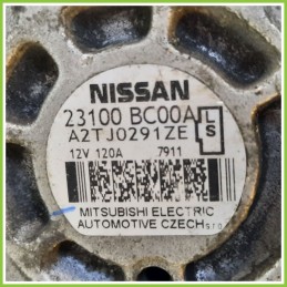 Alternatore MITSUBISHI A2TJ029AZE NISSAN QASHQAI J10E/JJ10E 23100-BC00A