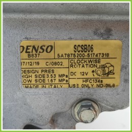 Compressore Clima AC Aria Condizionata DENSO SCSB06 FIAT PANDA 2Q 51747318