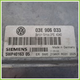 Centralina Motore Iniezione ECU SIEMENS 5WP4016305 VOLKSWAGEN POLO 9N 1.4 TDI 03E906033 2001 2005
