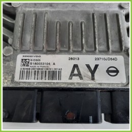 Centralina Motore Iniezione ECU SIEMENS S180033104A NISSAN QASHQAI J10E/JJ10E 1.5 dCi 23710-JD54D 2007 2010