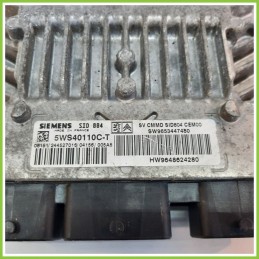 Centralina Motore Iniezione ECU SIEMENS 5WS40110C-T CITROEN C3 1a Serie 1.4 9648624280 2002 2005