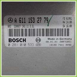 Centralina Motore Iniezione ECU BOSCH 0281010533 MERCEDES-BENZ Classe E W/S210 CDI A6111532779 1999 2003
