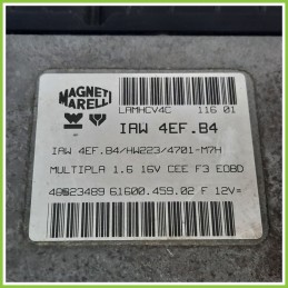 Centralina Motore Iniezione ECU MAGNETI MARELLI IAW4EF.B4 FIAT MULTIPLA 1F 16V 468234890 1998 2002