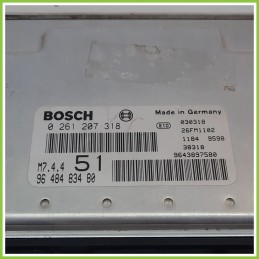 Centralina Motore Iniezione ECU BOSCH 0261207318 CITROEN XSARA PICASSO 1.6 9648483480 1999 2010