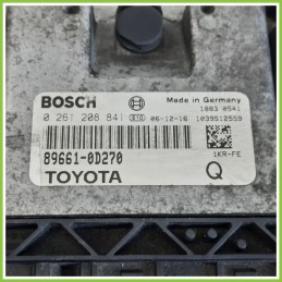 Centralina Motore Iniezione ECU BOSCH 0261208841 TOYOTA YARIS 1.0 12V 89661.0D270 2005 2012