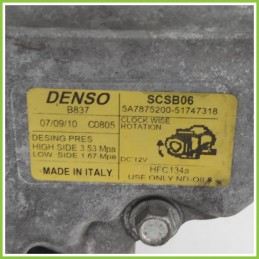 Compressore Clima AC Aria Condizionata DENSO SCSB06 FIAT 500 3P 51747318