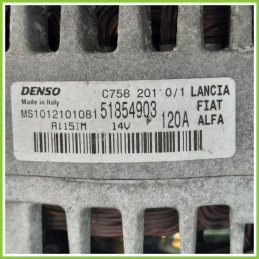 Alternatore DENSO MS1012101081 FIAT 500 3P 51854903