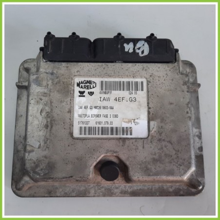 Centralina Motore Iniezione ECU MAGNETI MARELLI IAW4EF.G3 FIAT MULTIPLA 1F 1.6 16V 51761337 2004 2012