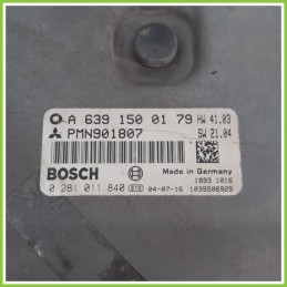Centralina Motore Iniezione ECU BOSCH 0281011840 SMART FORFOUR W454 1.5 A6391599179 2004 2007