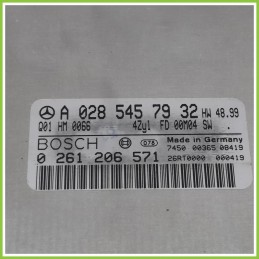 Centralina Motore Iniezione ECU BOSCH 0261206571 MERCEDES-BENZ CLK C/A208 2.3 Kompressor A0285457932 1997 2003