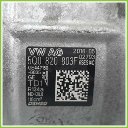 Compressore Clima AC Aria Condizionata DENSO 6SES14C VOLKSWAGEN GOLF 5Q0820803F