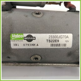 Motorino Avviamento VALEO TS22E9 NISSAN QASHQAI J10E/JJ10E 23300JG70A