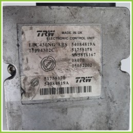 Centralina ABS Modulo Pompa TRW EBC430NG 51758178 LANCIA YPSILON TE Originale Usato