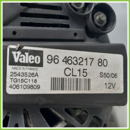 Alternatore VALEO 2543526A PEUGEOT 207 9646321780