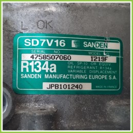 Compressore Clima AC Aria Condizionata SANDEN SD7V16 ROVER 45 JPB101240