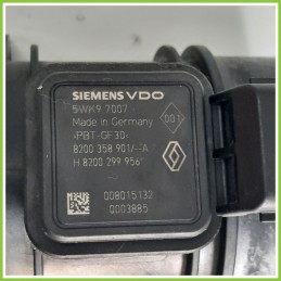 Debimetro Misuratore Massa Aria SIEMENS 5WK97007 RENAULT MODUS 1a Serie 1.5 dCi 8200358901 2004 2008