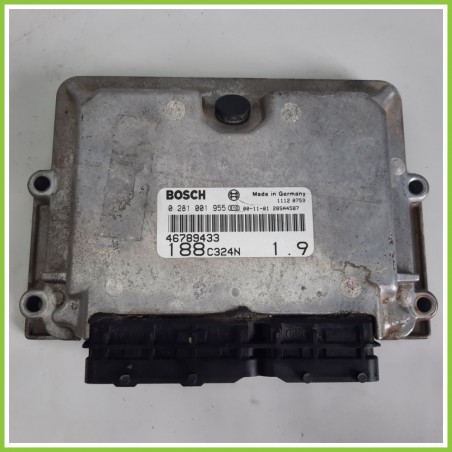Centralina Motore Iniezione ECU BOSCH 0281001955 FIAT PUNTO 1N/1P 1.9 JTD 46789433 1999 2005