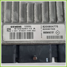 Centralina Motore Iniezione ECU SIEMENS S122326113A RENAULT MEGANE 2a Serie 1.5 dCi 8200804775 2006 2009