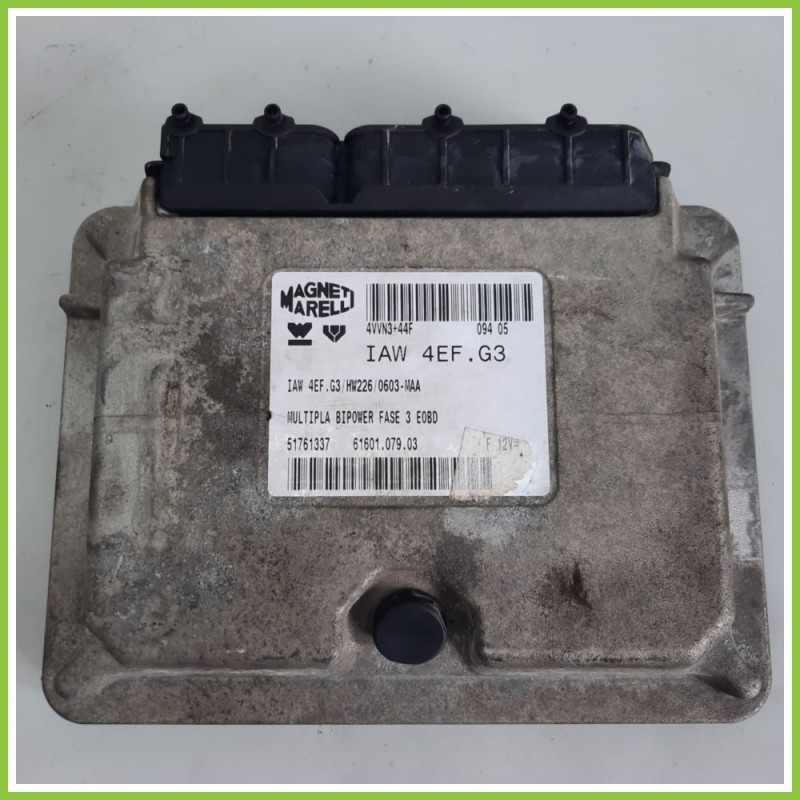 Centralina Motore Iniezione ECU MAGNETI MARELLI IAW4EF.G3 FIAT MULTIPLA 1F 1.6 16V 51761337 2004 2012